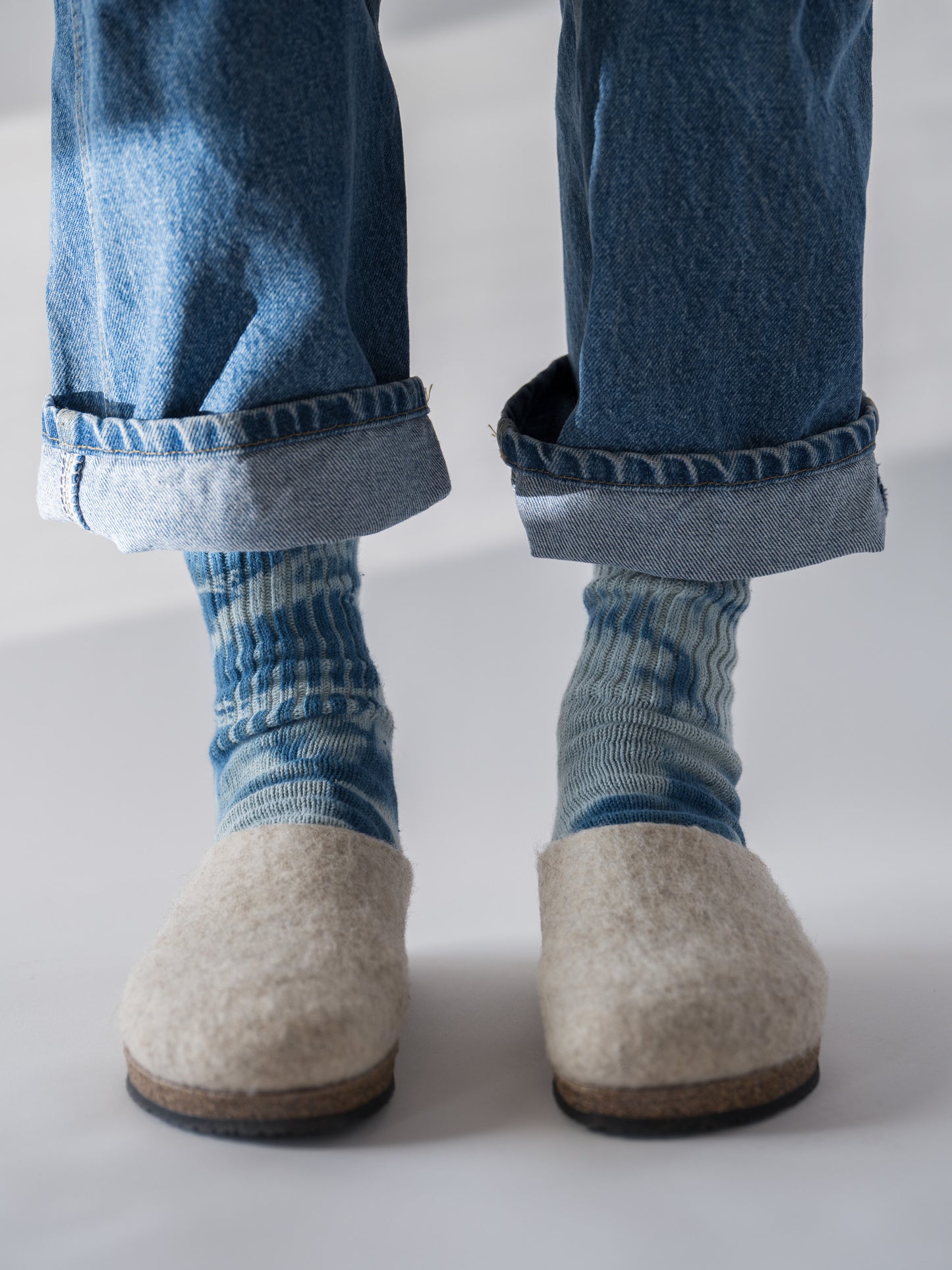 Indigo Organic Cotton Crew Socks