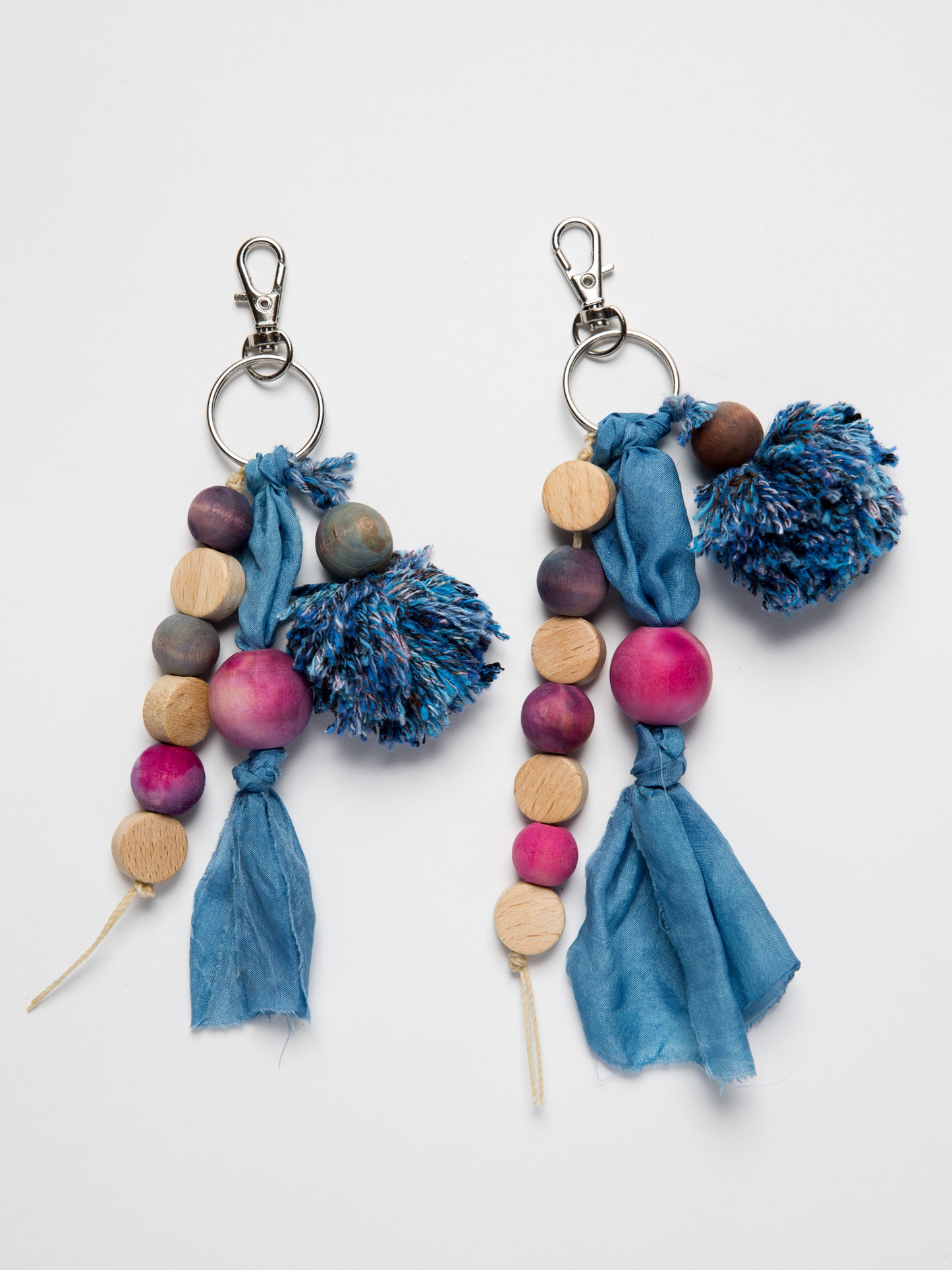 Indigo Mix Bag Charm