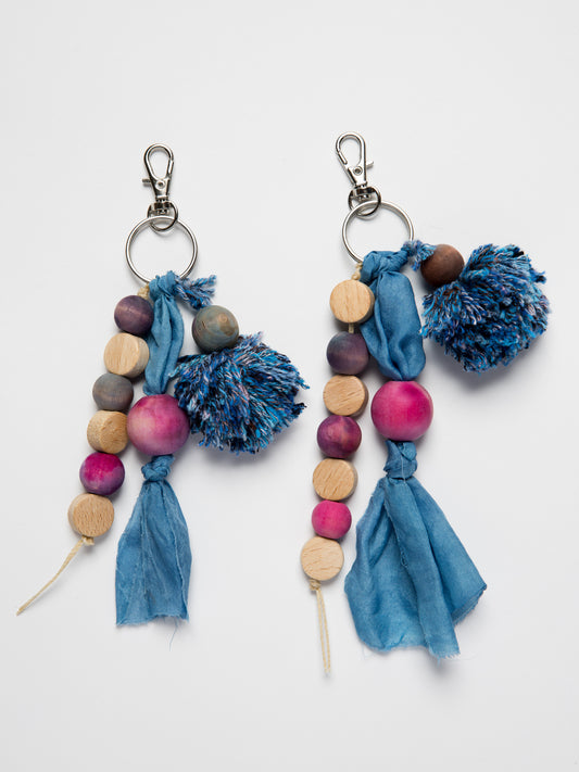 Indigo Mix Bag Charm