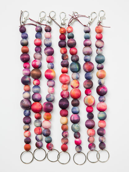 Celestial Orbs Wristlet - Handmade Phone Strap