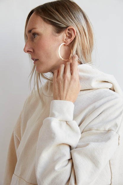 Gold Hoop Earrings - made to order