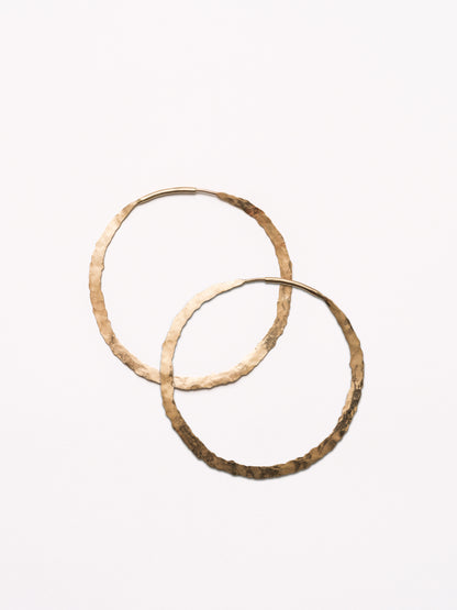 Gold Hoop Earrings - made to order